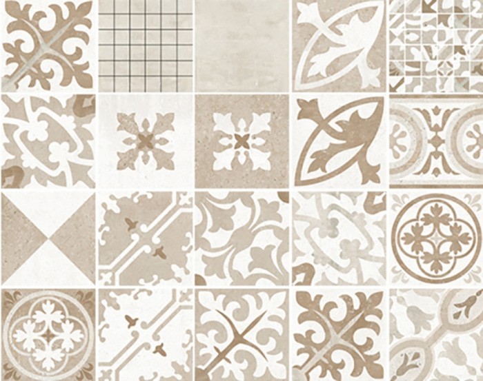 Keramikfliesen deko verschiedene Muster alle in Braun