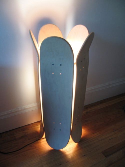 Lampe DIY BAstelideen Skateboard