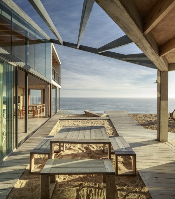 ansicht überdachte terrasse strandhaus