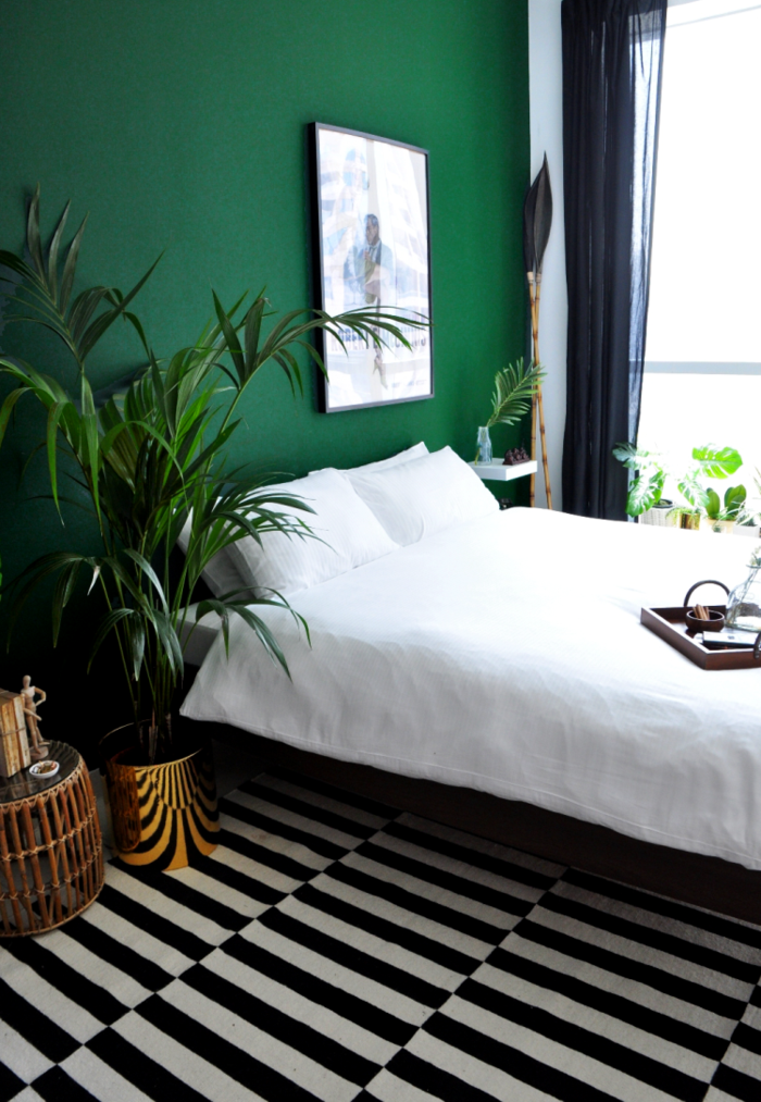 Schlafzimmer grün cool