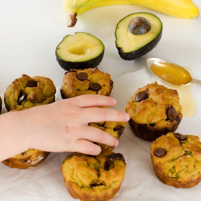 avocado banana muffin rezept kinderfreundliche desserts