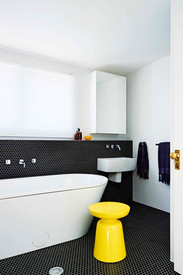 badewanne auswählen modernes design farbkontraste