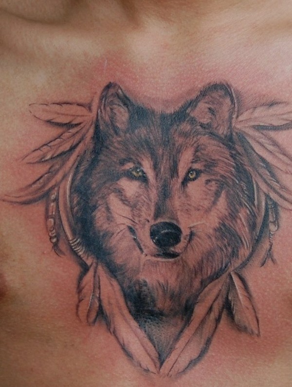 feder tattoo wolf tattoo bedeutung