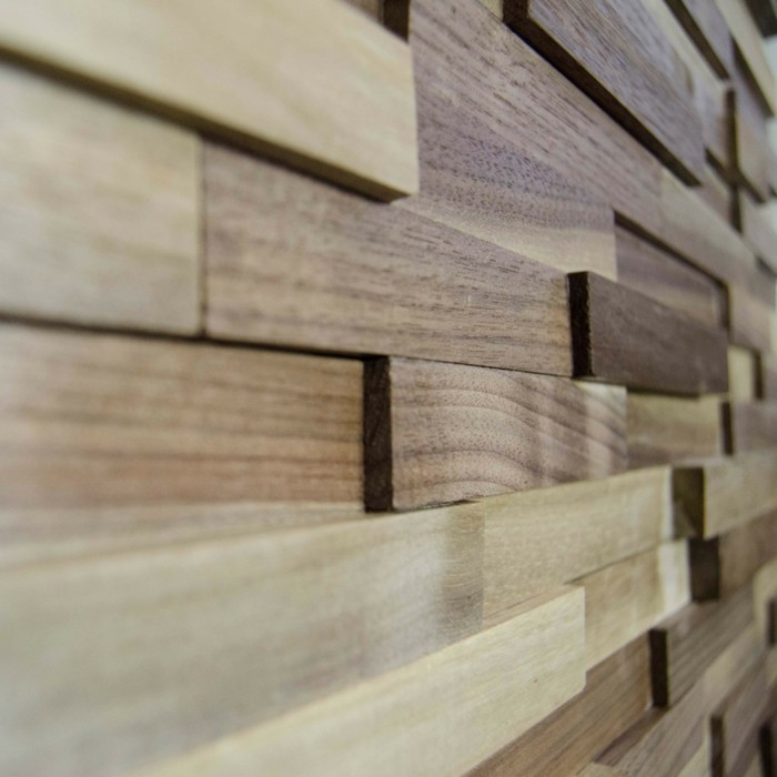 minimalstische Designs Holzwand