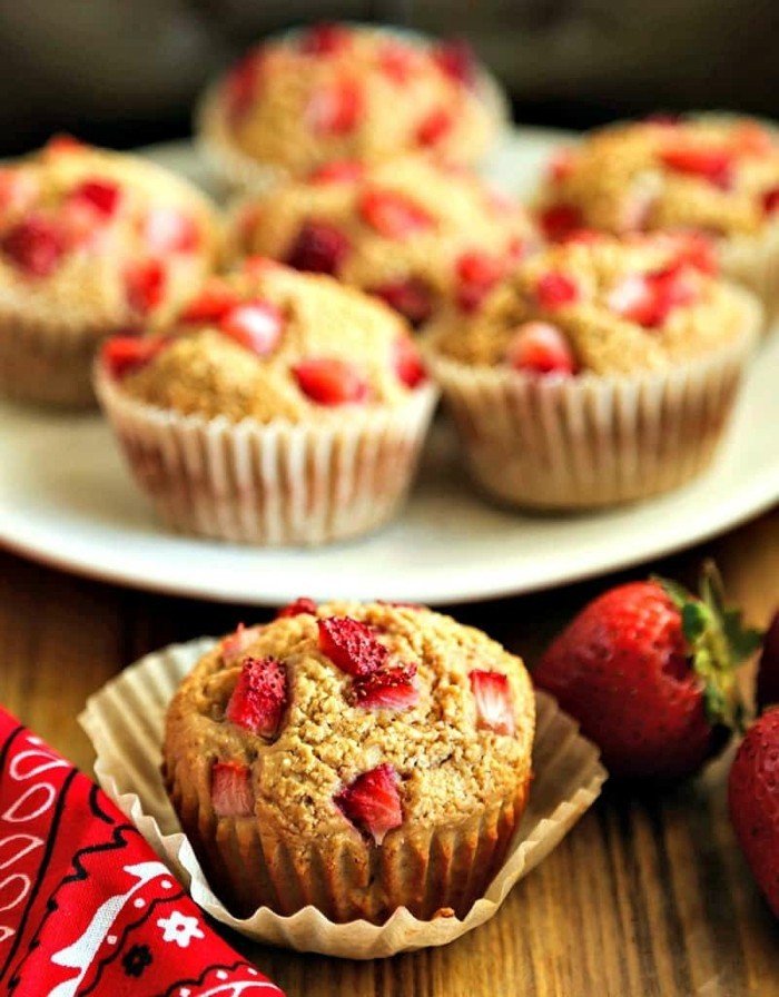 muffin rezept mit erdbeeren muffinform