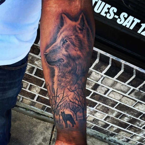 tattoo motive tattos mit bedeutung wolf tattoo unterarm