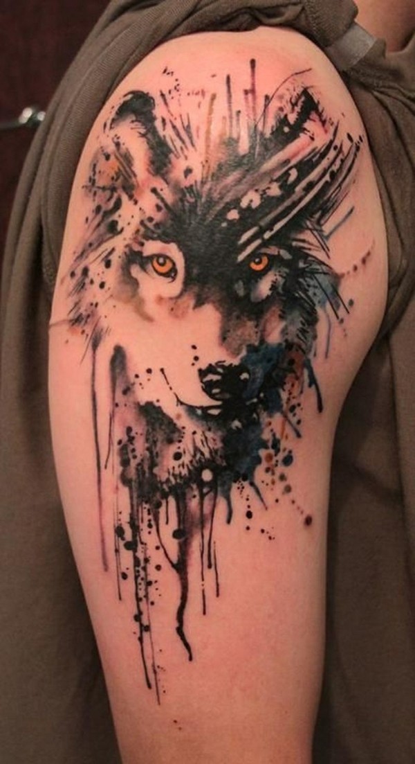 wasserfarben tattoo wolf tattoo bedeutung