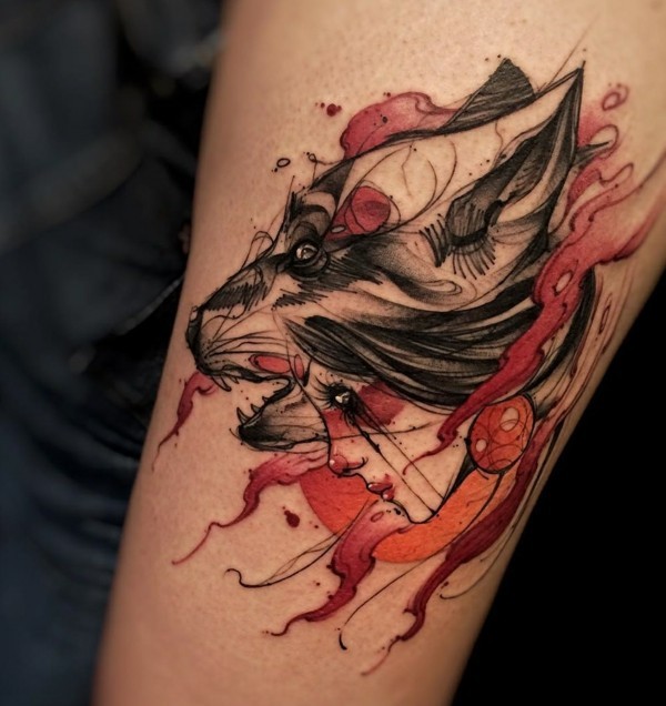 watercolor tattoos wolf tattoo bedeutung