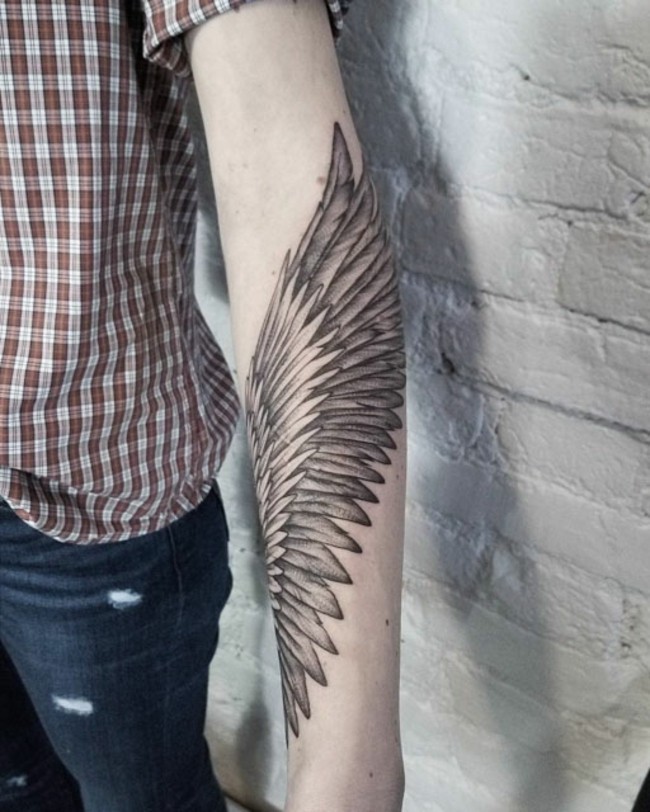 Flügel tattoo Arm Engelsflügel