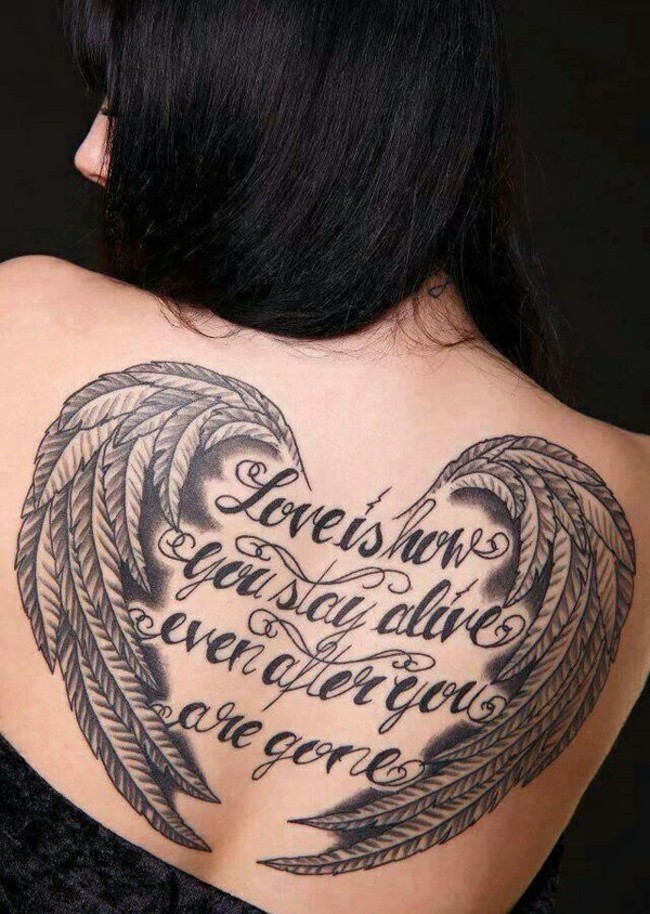Flügel tattoo Engelsflügel tattoo Ideen