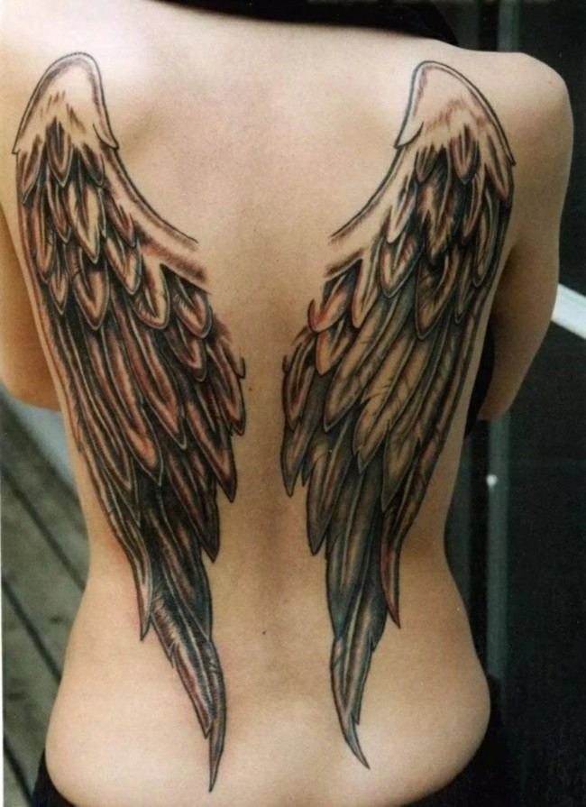 Flügel tattoo Engelsflügel tattoo rücken