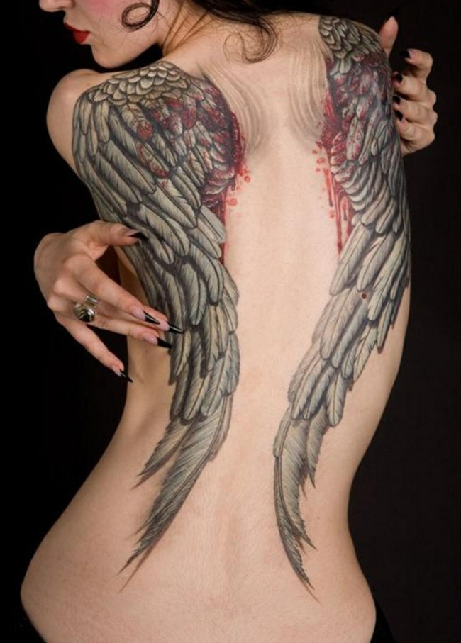 Flügel tattoo Flügel tattoo rücken