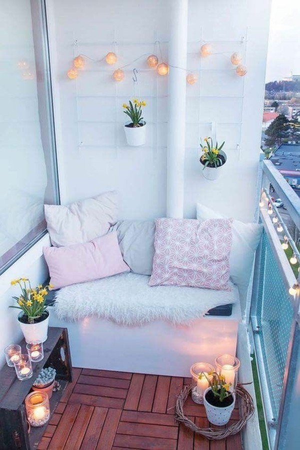 kleine terrasse gestalten kleiner balkon