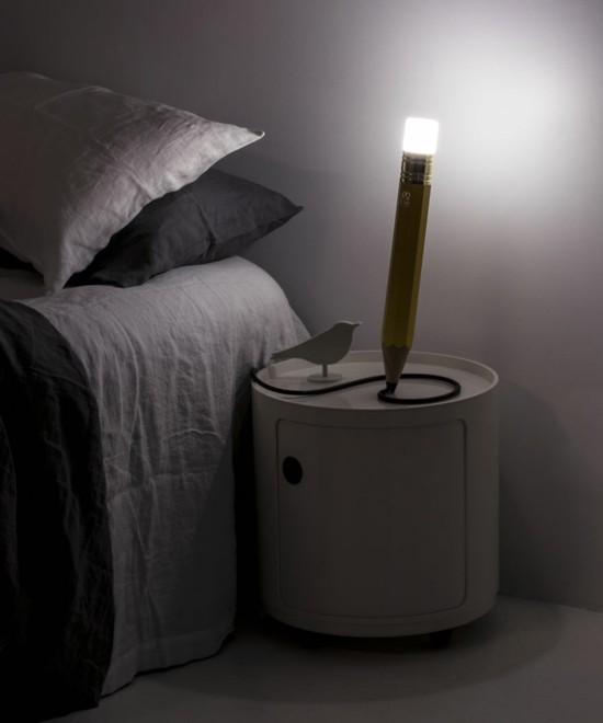 designlampe Holzlampe DIY Bleistift