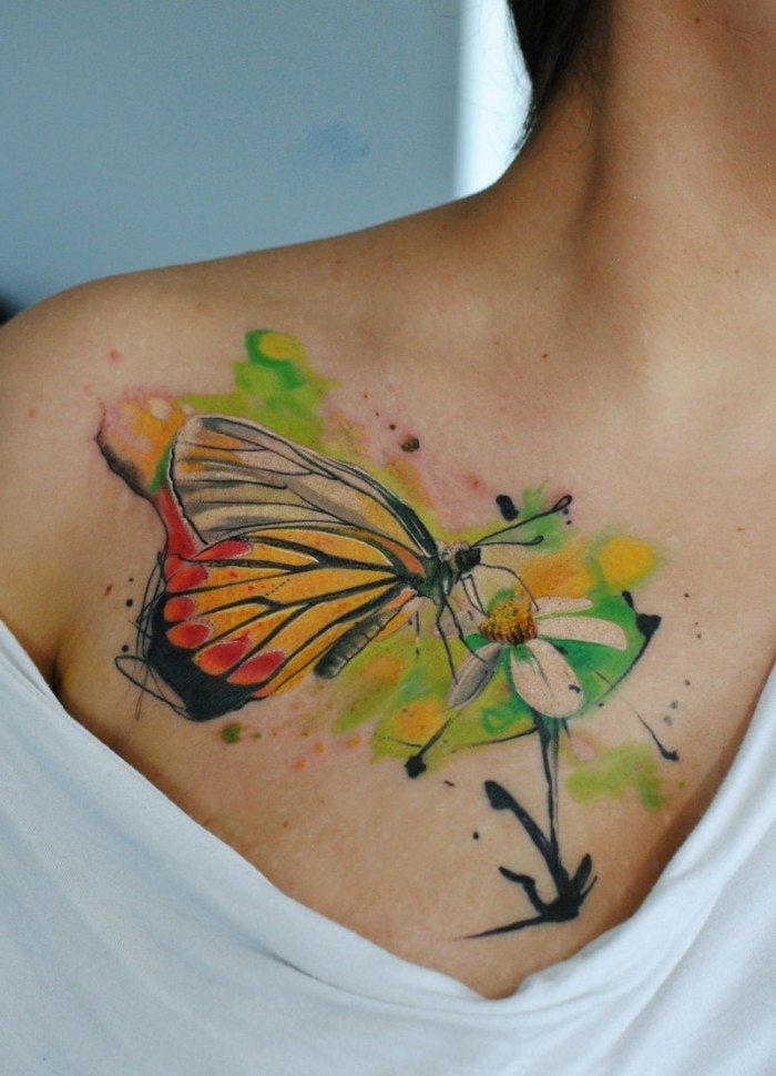 schmetterling tattoo watercolor tattoos