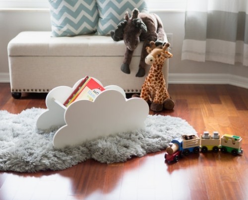 teppich in form einer wolke kinderzimmer deko