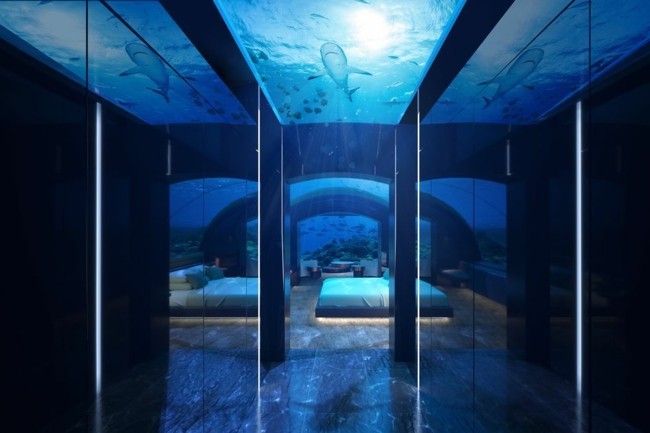 unterwasser hotel Design Konzept
