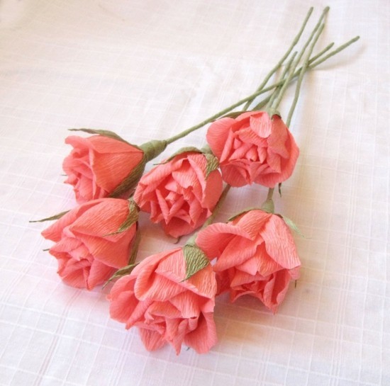 kreative Form erstellen rosen papier DIY