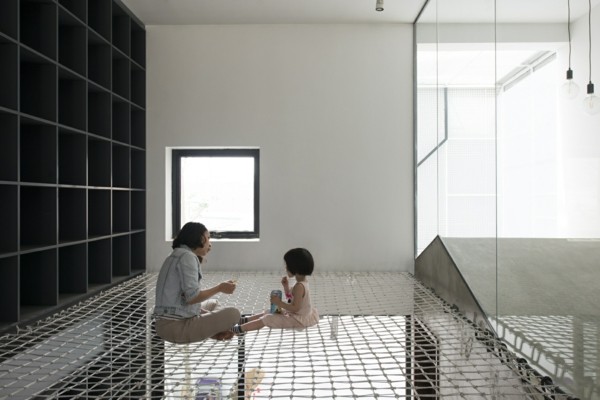 moderne architektur spiegelboden design