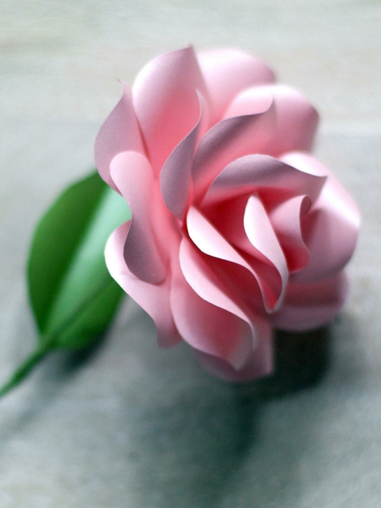 rosen papier DIY ideen selber basteln rosen papier