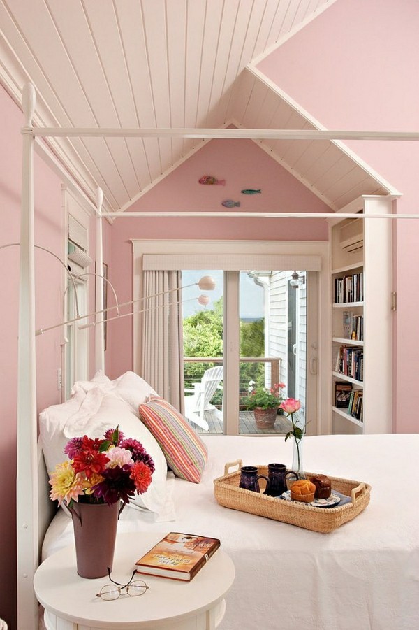zimmerfarbe rosa - schlafzimmer einrichten