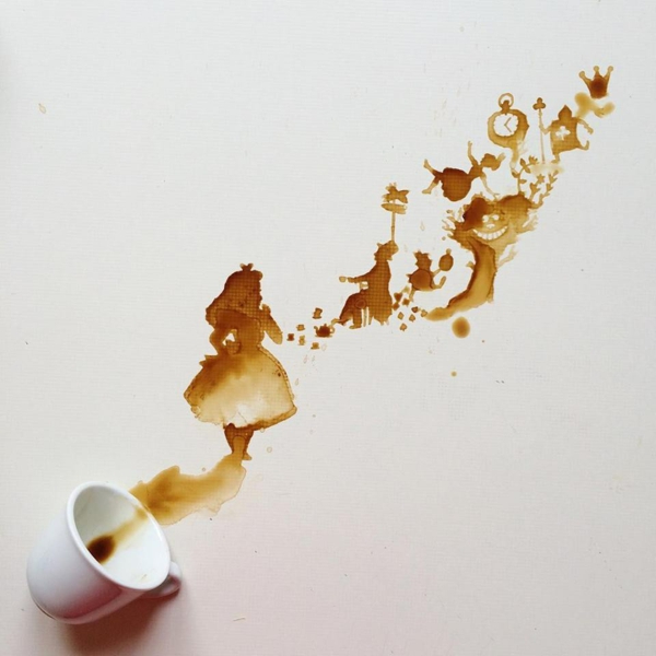 kaffeekunst malen mit kaffee anleitung