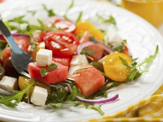 tomaten wassermelone salat fettkiller schnell abnehmen