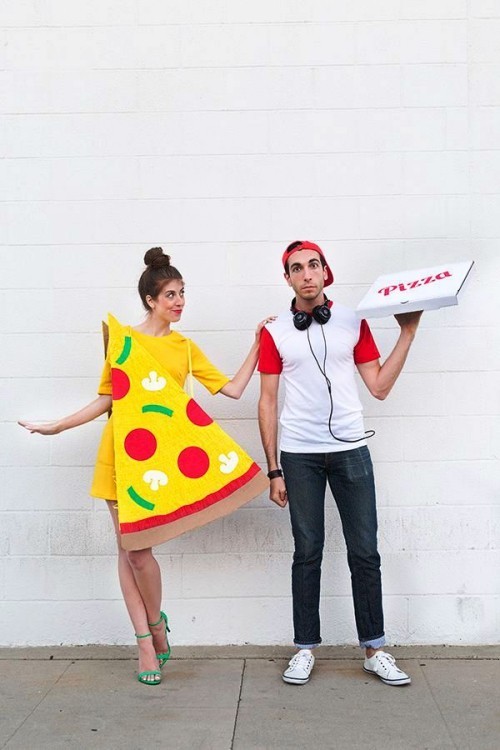 Halloween Partnerkostüme pizza