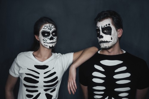 Halloween Partnerkostüme skeletten