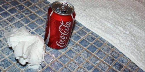 Rost entfernen mit Cola fliesen