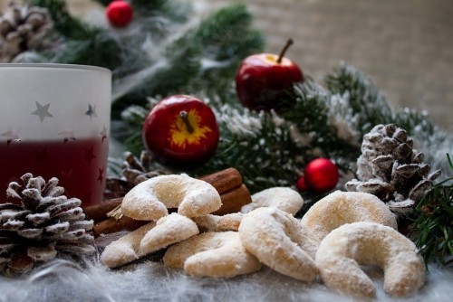 Vanillekipferl Rezept weihnachten deko