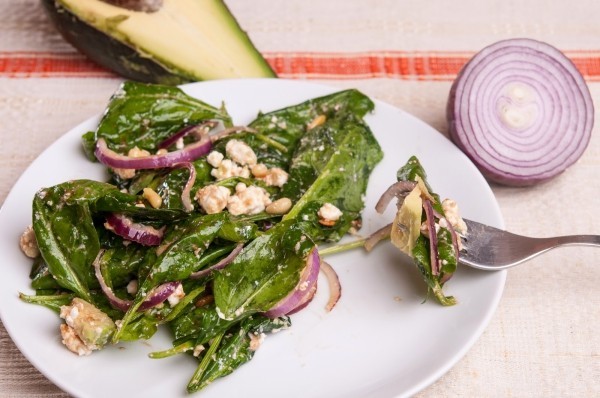 spinat wunderbare salat idee gesundes essen
