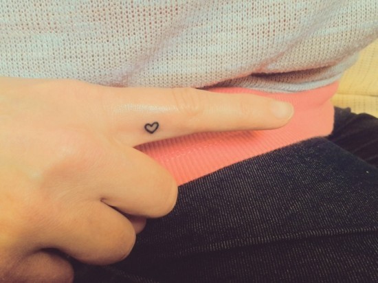 My Tattoo 3 Small Delicate Heart Tattoo On Inside Finger Cute
