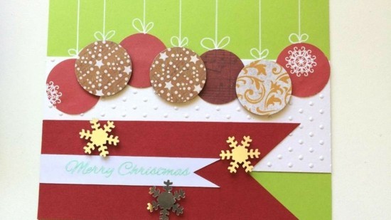 weihnachtskarten selber basteln einfache weihnachtsbasteleien