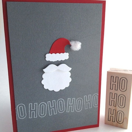 weihnachtsbasteleien weihnachtskarten selber machen lustige weihnachtskarten