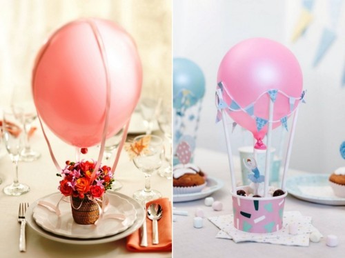 Heißluftballon basteln mit helium ballons