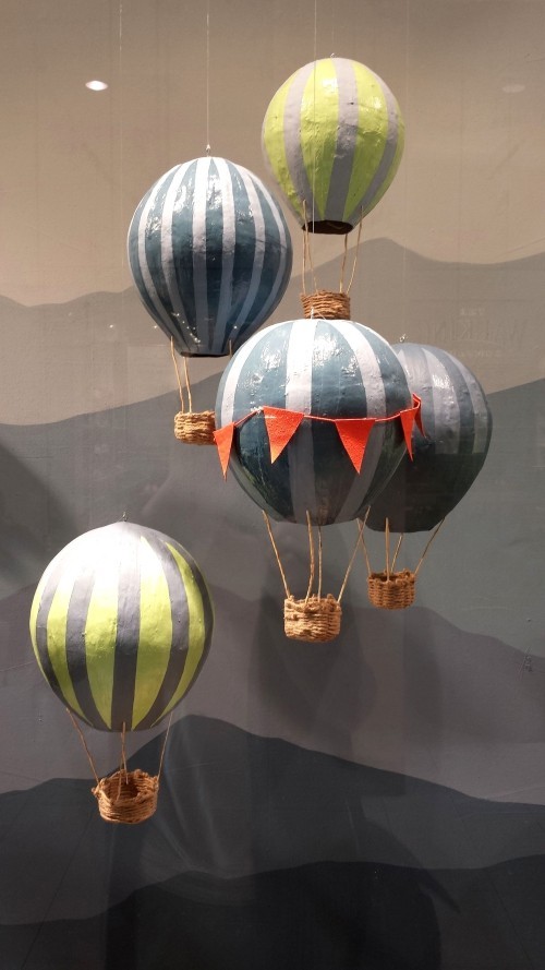 Heißluftballon basteln und stilvoll dekorieren