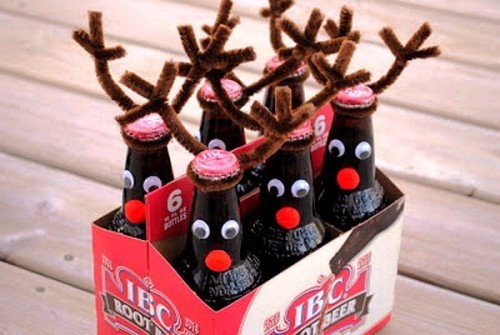 Kreative Weihnachtsgeschenke selber machen bier verpacken