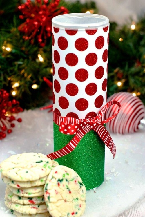 Kreative Weihnachtsgeschenke selber machen kekse zum verschenken mit box