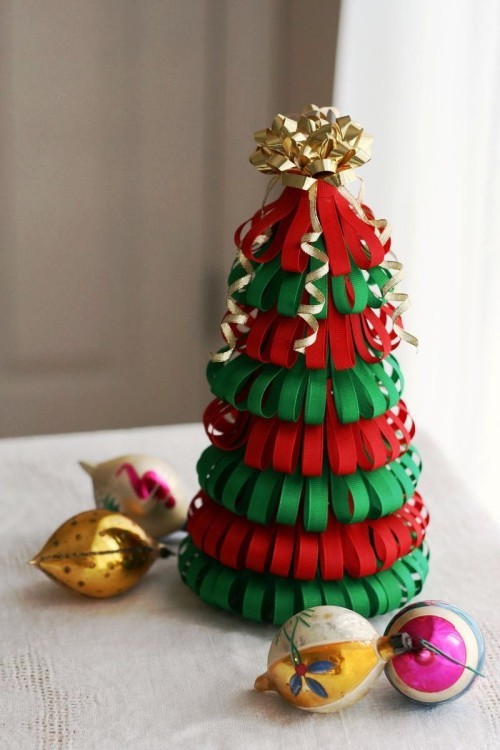 Kreative Weihnachtsgeschenke selber machen tannenbaum basteln