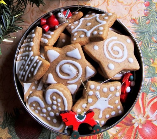 Weihnachtliche Desserts lebkuchen schüssel
