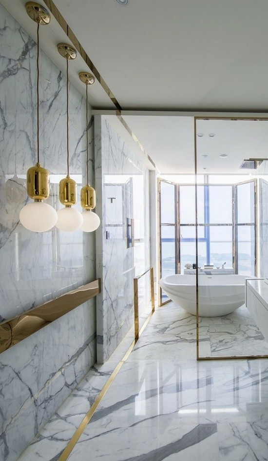 badezimmer marmor inneneinrichtung ideen tipps designs