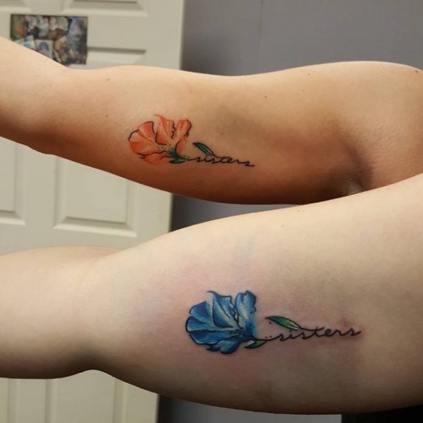blumen tattoo ideen Tattoos für Schwestern