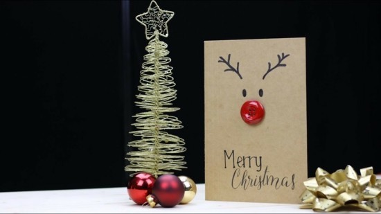 weihnachtsgeschenkideen coole bastelideen weihnachten weihnachtskarten selber basteln