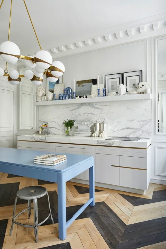 coole ideen küche marmor inneneinrichtung