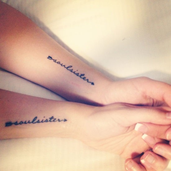 Tattoo Quotes About Sisters Soul Sister | Tattoo Ideas | Pinterest | Tattoo, Soul Sister Tattoos
