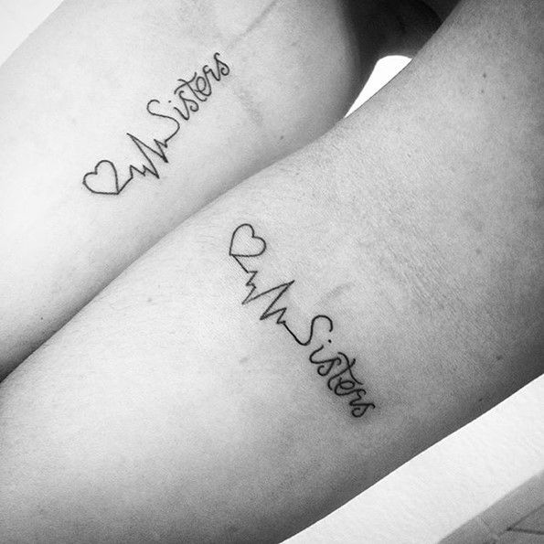 kreative ideen fuer Tattoos für Schwestern
