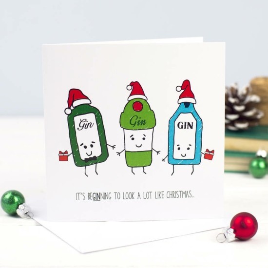 lustige weihnachtskarten selber machen weihnachtsbasteleien