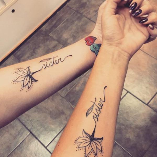 text Tattoos für Schwestern idee