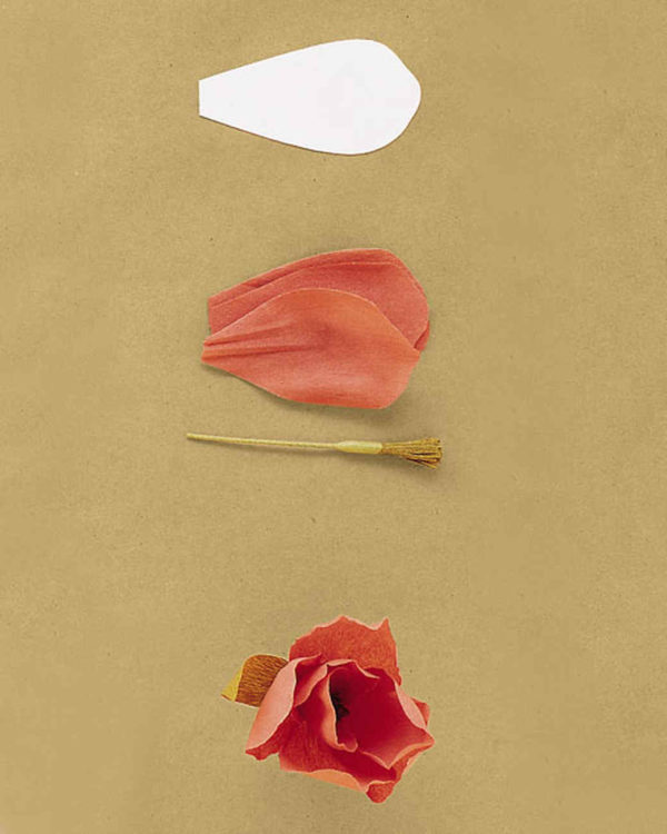 tulpen krepppepapier basteln